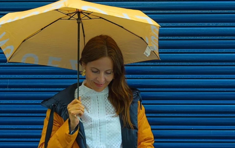 Woman holding an umbrella